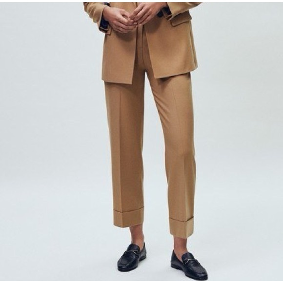 Massimo Dutti 100% Wool Trousers Size 4 - Picture 1 of 11